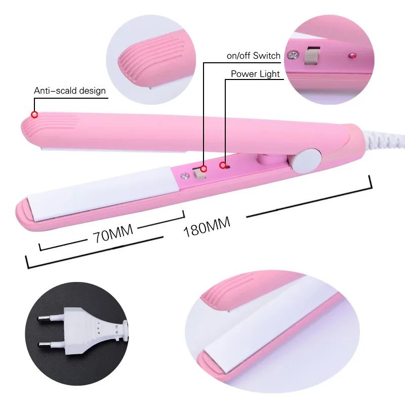 Mini Hair Straightener, Electric Fast Hair Straightener